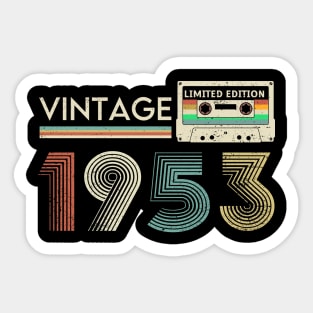 Vintage 1953 Limited Cassette Sticker